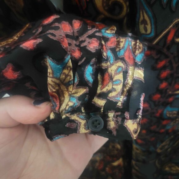 VENUS Burnout Velvet Mini Dress - Picture 4 of 5